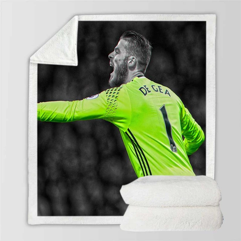 David de Gea Classic Manchester United Football Player Sherpa Fleece Blanket