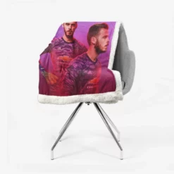 David de Gea Energetic Goalkeeping Football Player Sherpa Fleece Blanket 2