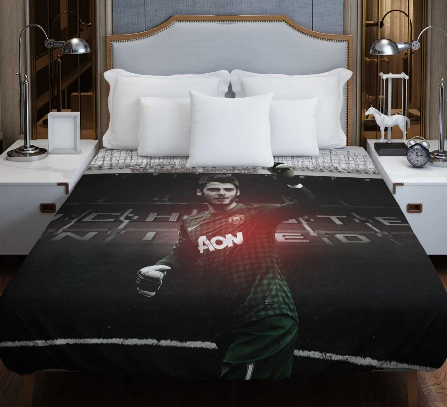 David de Gea Exciting Spanish Football Player Duvet Cover