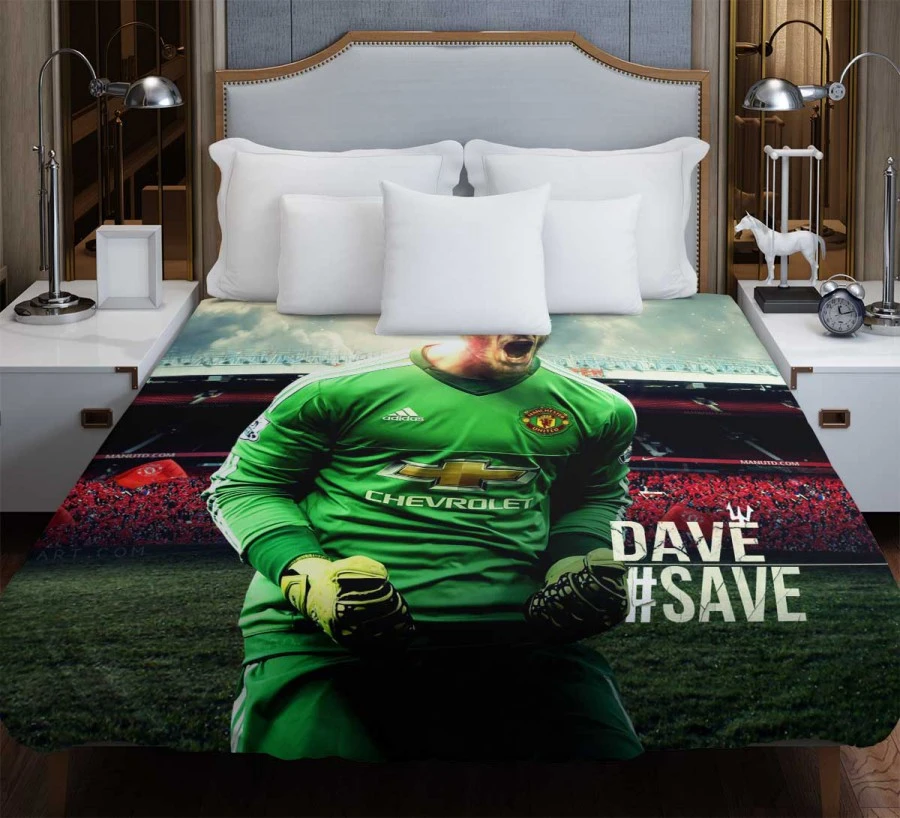 David de Gea Famous Man United Football Player Duvet Cover