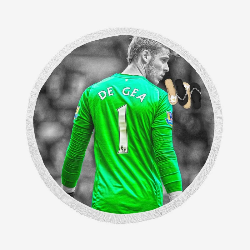 David de Gea Manchester United Football Player Round Beach Towel