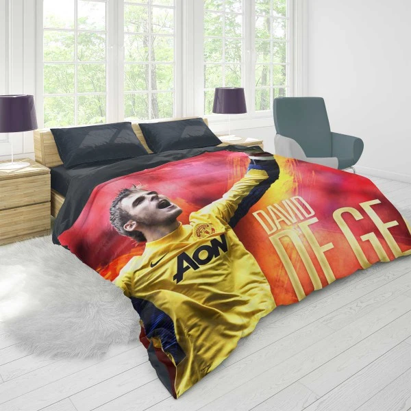 David de Gea Powerfull Spanish Football Player Duvet Cover 1