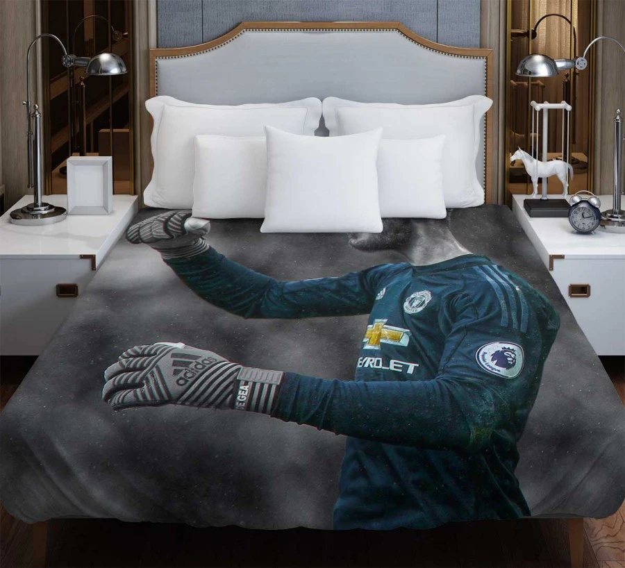 David de Gea Professional Spanish Football Player Duvet Cover