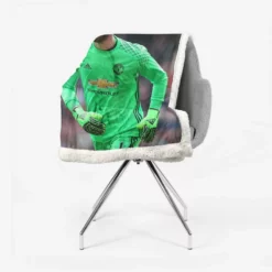 David de Gea Sensastional Football Player Sherpa Fleece Blanket 2