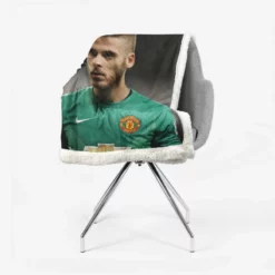 David de Gea Strong Man United Football Player Sherpa Fleece Blanket 2