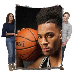 Dejounte Murray Popular NBA Basketball Player Woven Blanket