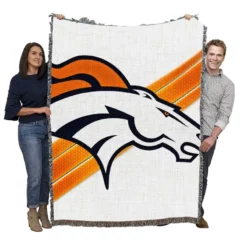 Denver Broncos Exciting NFL Football Club Woven Blanket