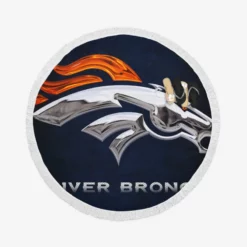 Denver Broncos Professional NFL Club Round Beach Towel