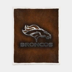 Denver Broncos Unique NFL Football Club Sherpa Fleece Blanket 1