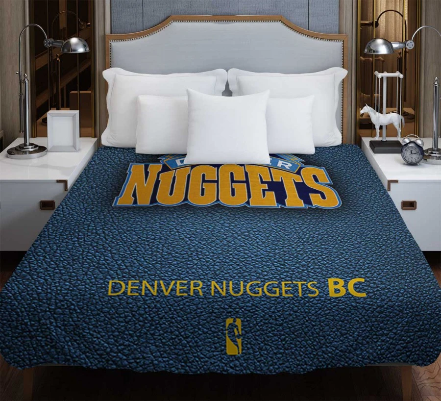 Denver Nuggets NBA Basketball Club Logo Duvet Cover