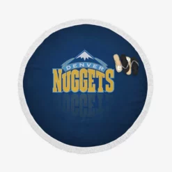 Denver Nuggets Professional NBA Basketball Team Round Beach Towel