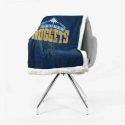 Denver Nuggets Professional NBA Basketball Team Sherpa Fleece Blanket 2