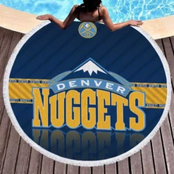 Denver Nuggets Top Ranked NBA Basketball Team Round Beach Towel 1