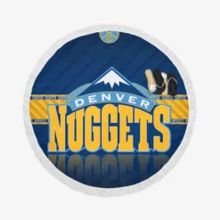 Denver Nuggets Top Ranked NBA Basketball Team Round Beach Towel
