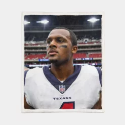 Deshaun Watson Popular NFL American Football Player Sherpa Fleece Blanket 1