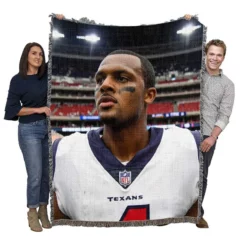 Deshaun Watson Popular NFL American Football Player Woven Blanket