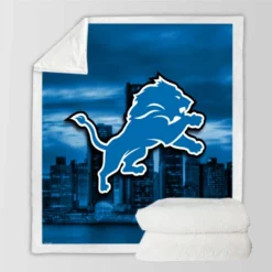 Detroit Lions NFL American Football Team Sherpa Fleece Blanket