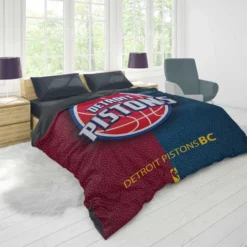 Detroit Pistons Energetic NBA Basketball Club Duvet Cover 1