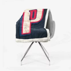 Detroit Pistons Exellelant NBA Basketball Team Sherpa Fleece Blanket 2