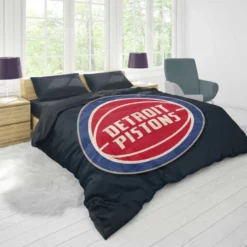 Detroit Pistons Top Ranked NBA Basketball Team Duvet Cover 1