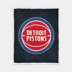 Detroit Pistons Top Ranked NBA Basketball Team Sherpa Fleece Blanket 1