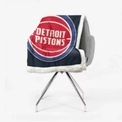 Detroit Pistons Top Ranked NBA Basketball Team Sherpa Fleece Blanket 2