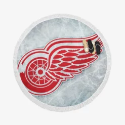 Detroit Red Wings Professional Hockey Club Round Beach Towel