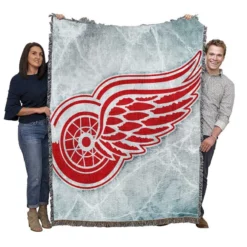 Detroit Red Wings Professional Hockey Club Woven Blanket