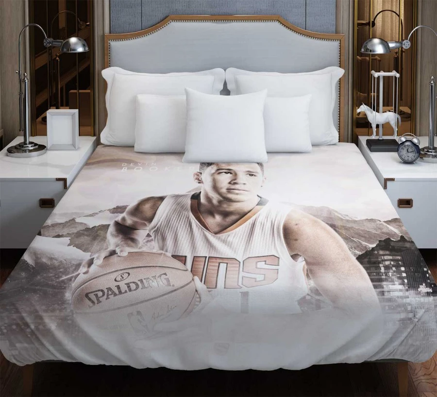 Devin Booker Popular NBA Basketball Player Duvet Cover