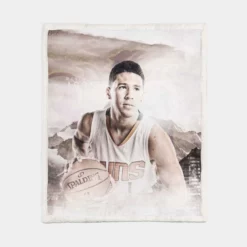 Devin Booker Popular NBA Basketball Player Sherpa Fleece Blanket 1