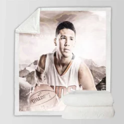 Devin Booker Popular NBA Basketball Player Sherpa Fleece Blanket