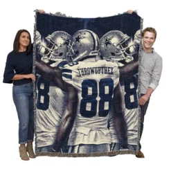 Dez Bryant Exellelant NFL American Football Player Woven Blanket