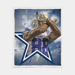 Dez Bryant Popular NFL Football Player Sherpa Fleece Blanket 1