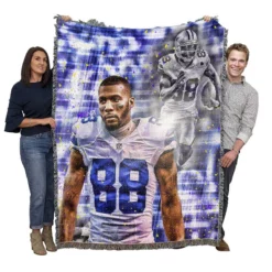 Dez Bryant Top Ranked NFL Football Player Woven Blanket