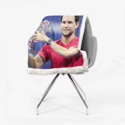 Dominic Thiem Austrian Tennis Player Sherpa Fleece Blanket 2