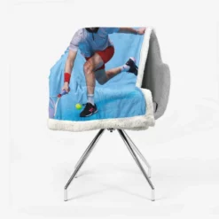 Dominic Thiem Energetic Austrian Tennis Player Sherpa Fleece Blanket 2