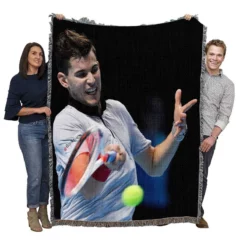 Dominic Thiem Professional Austrian Tennis Player Woven Blanket