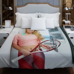 Donna Vekic Excellent Croation Tennis Player Duvet Cover