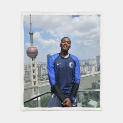 Dorian Finney Smith Professional NBA Basketball Player Sherpa Fleece Blanket 1