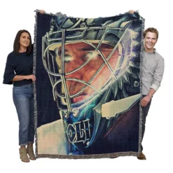 Dwayne Olson Professional NHL Hockey Player Woven Blanket