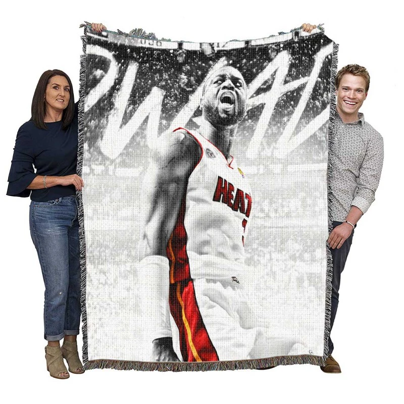 Dwyane Wade NBA Basketball Player Woven Blanket