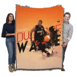 Dwyane Wade Professional NBA Basketball Player Woven Blanket