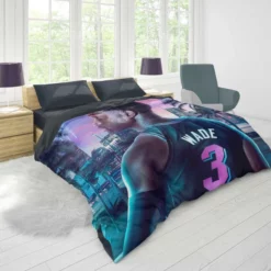 Dwyane Wade in NBA 2K20 Game Duvet Cover 1