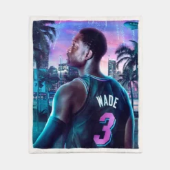 Dwyane Wade in NBA 2K20 Game Sherpa Fleece Blanket 1