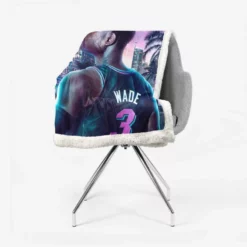 Dwyane Wade in NBA 2K20 Game Sherpa Fleece Blanket 2