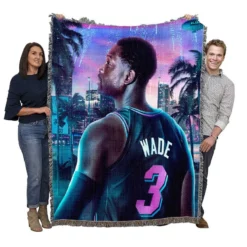 Dwyane Wade in NBA 2K20 Game Woven Blanket