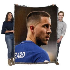 Eden Hazard Awesome Captain in belgium Woven Blanket