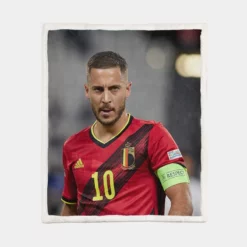 Eden Hazard Best Belgium Captain Sherpa Fleece Blanket 1