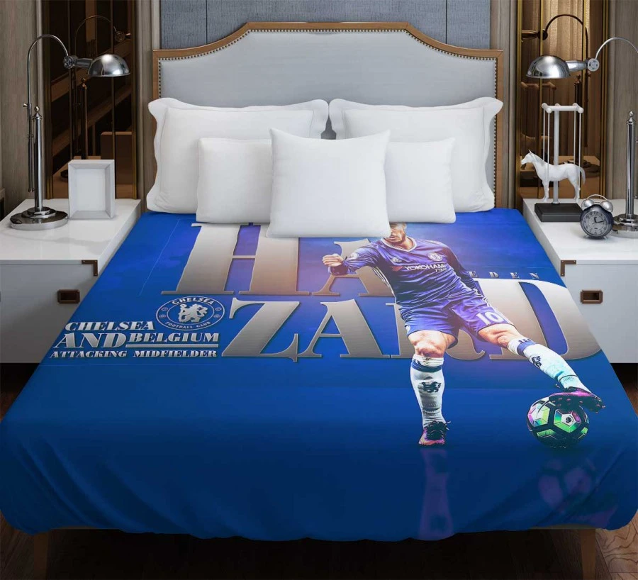 Eden Hazard  Chelsea Star Player Duvet Cover