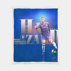 Eden Hazard  Chelsea Star Player Sherpa Fleece Blanket 1